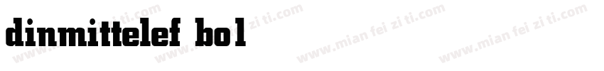 dinmittelef bold字体转换
